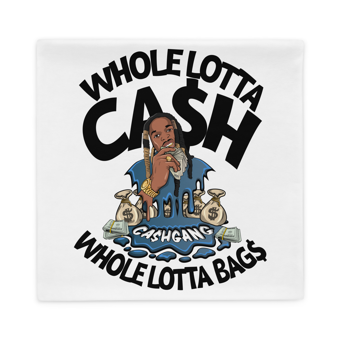 WLCWLB CA$HGANG Pillow Case
