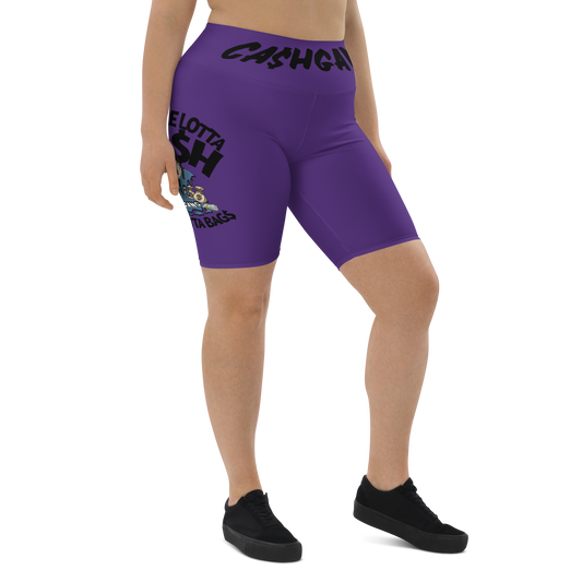 Purple WLCWLB Biker Shorts