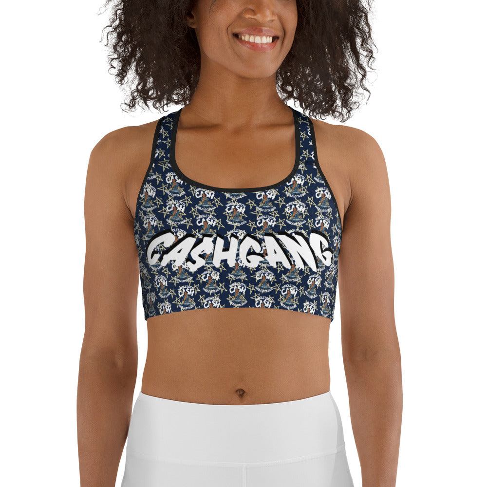WLOC WLOB CAB$ NAVY Sports bra