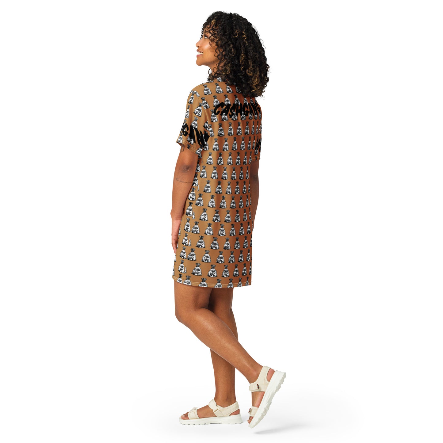 FASTLANE CA$HGANG Nude T-shirt dress