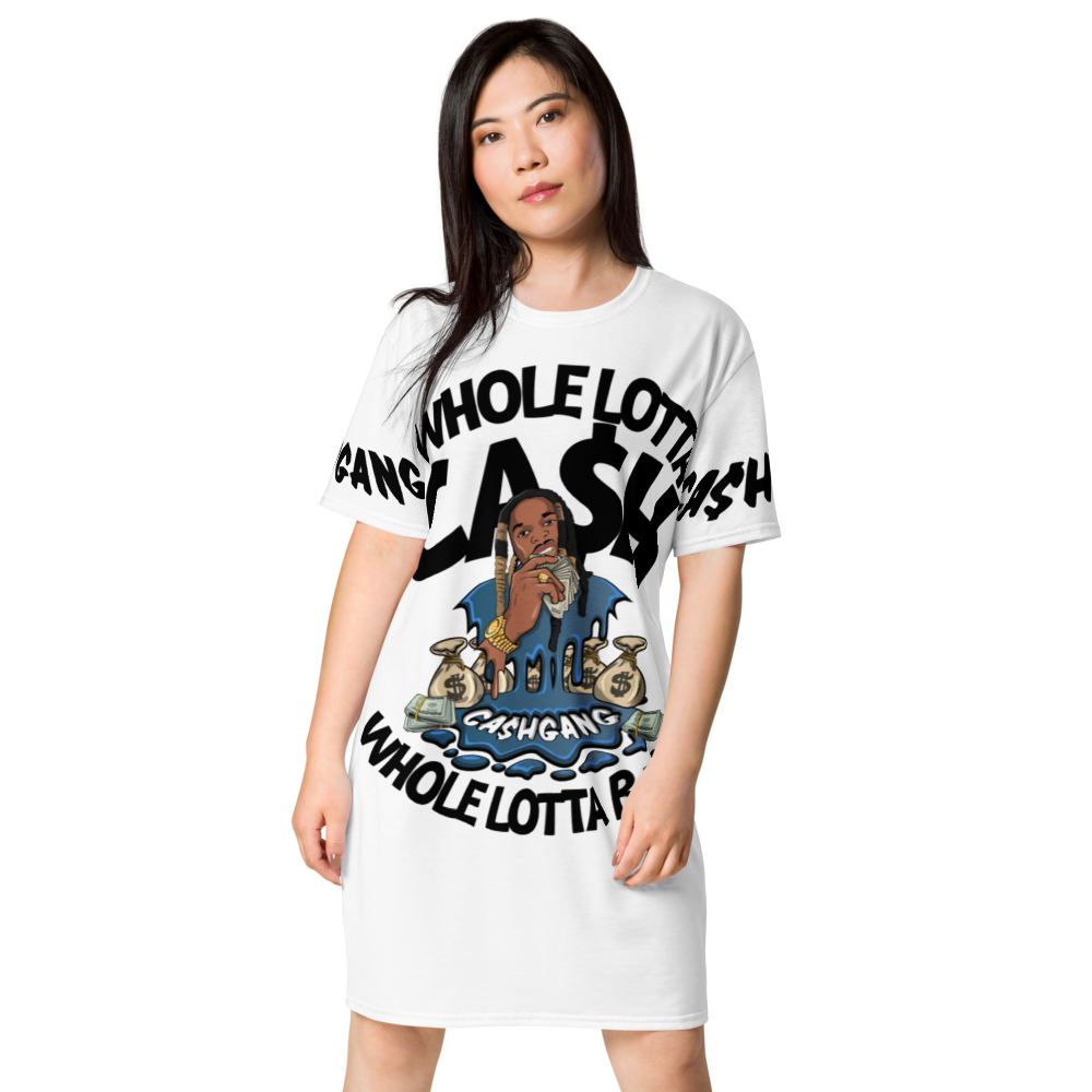 CA$HGANG Big Logo C.A.B T-shirt dress