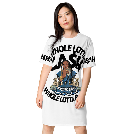 CA$HGANG Big Logo C.A.B T-shirt dress