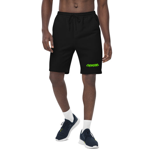 CA$HGANG Green Men's fleece shorts