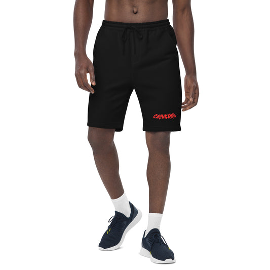 CA$HGANG Red Men's fleece shorts