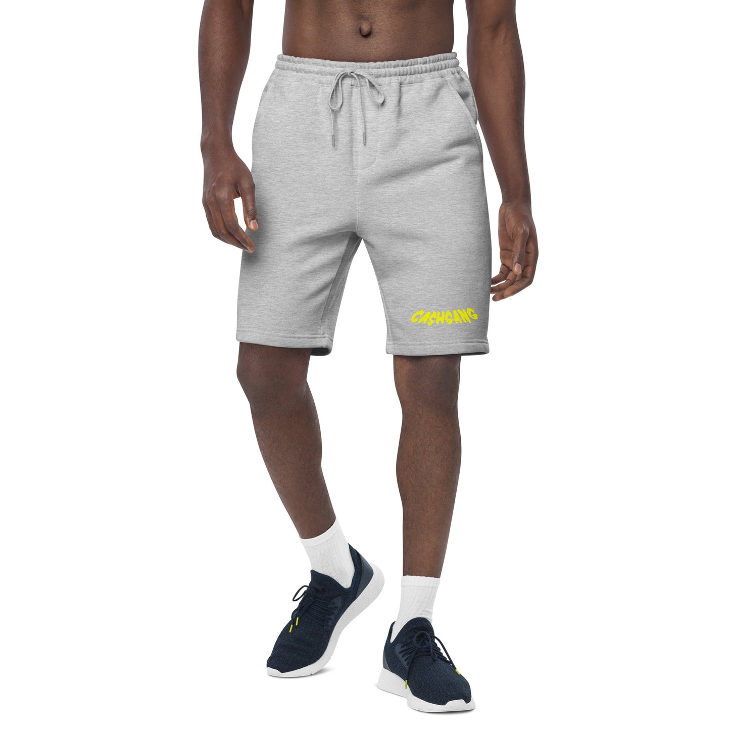 CA$HGANG Yellow Men's fleece shorts