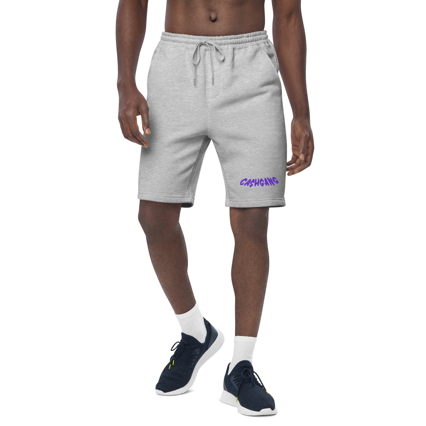 CA$HGANG Purple Men's fleece shorts
