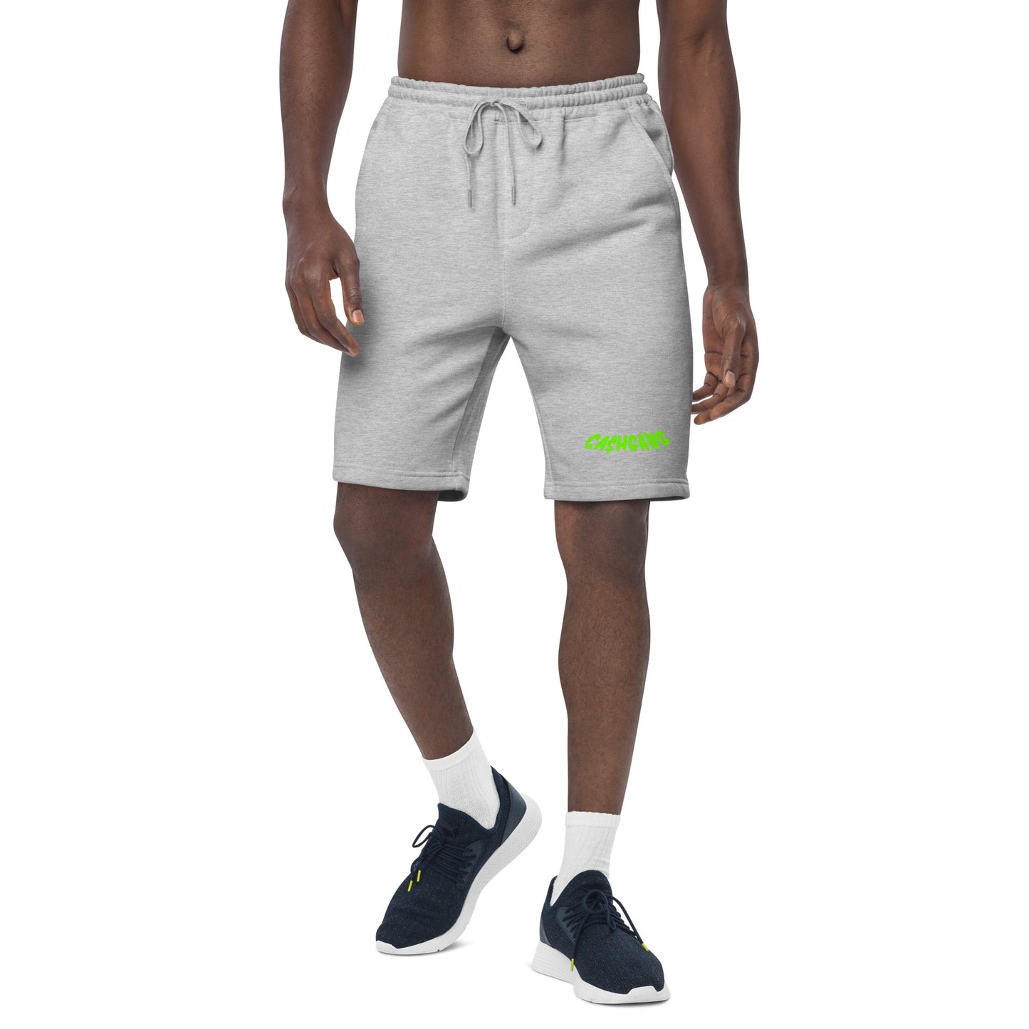 CA$HGANG Green Men's fleece shorts