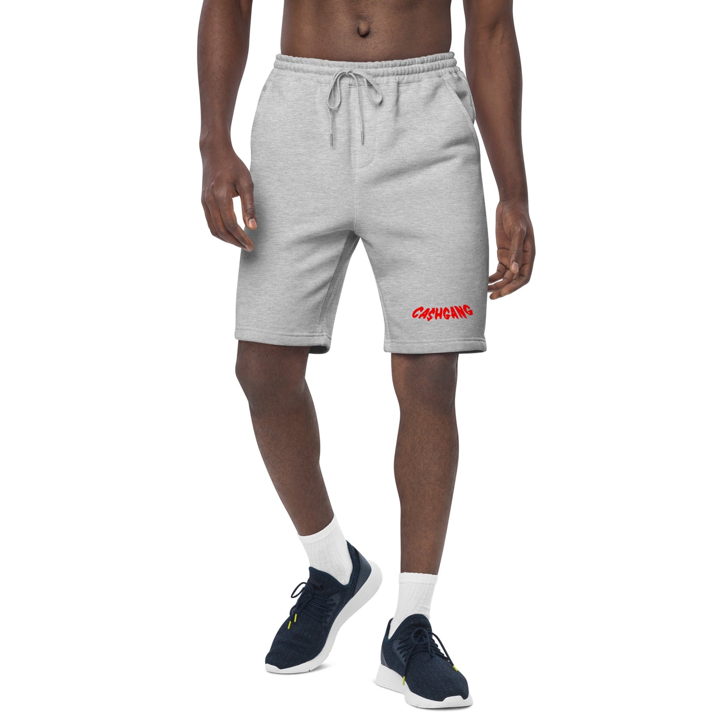 CA$HGANG Red Men's fleece shorts