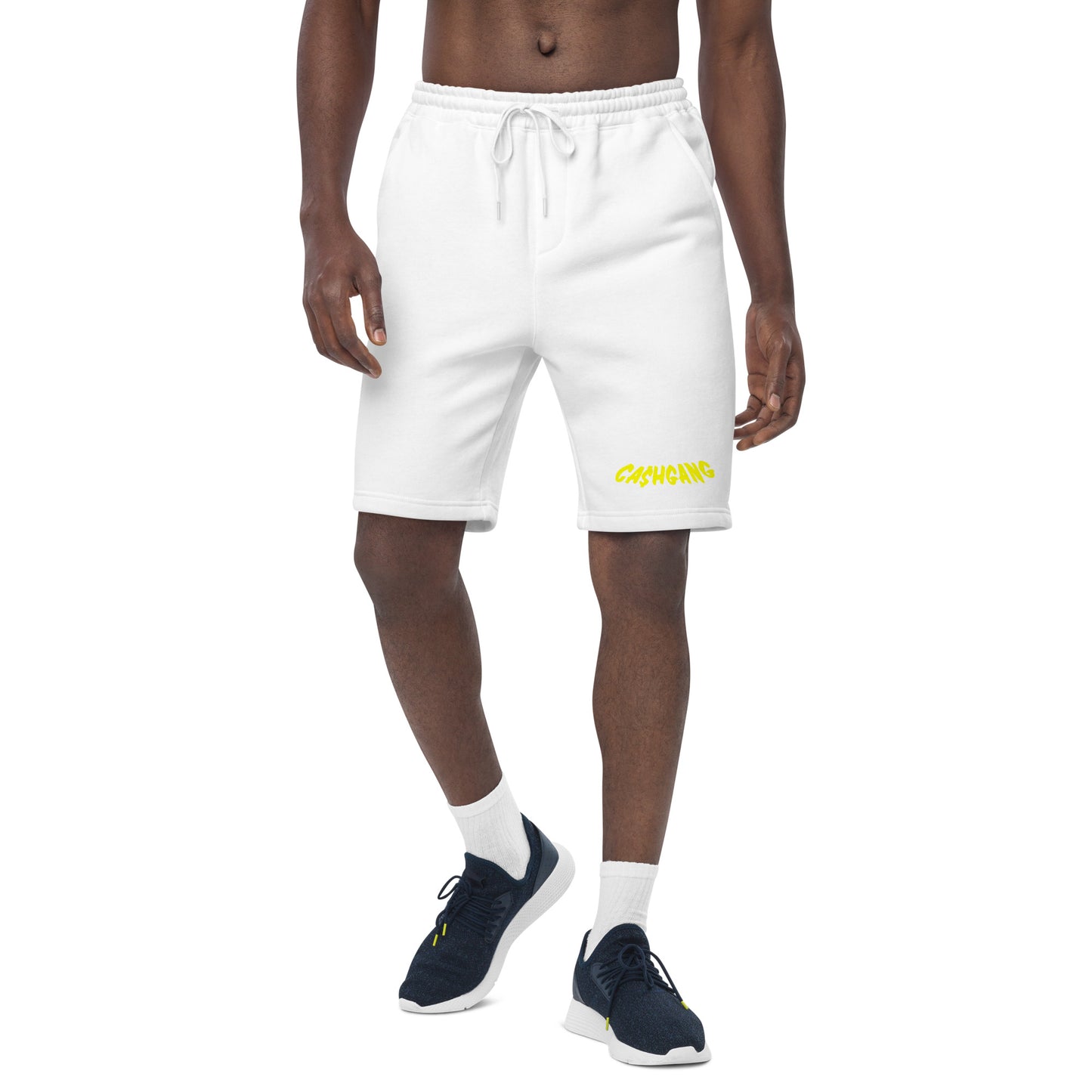 CA$HGANG Yellow Men's fleece shorts