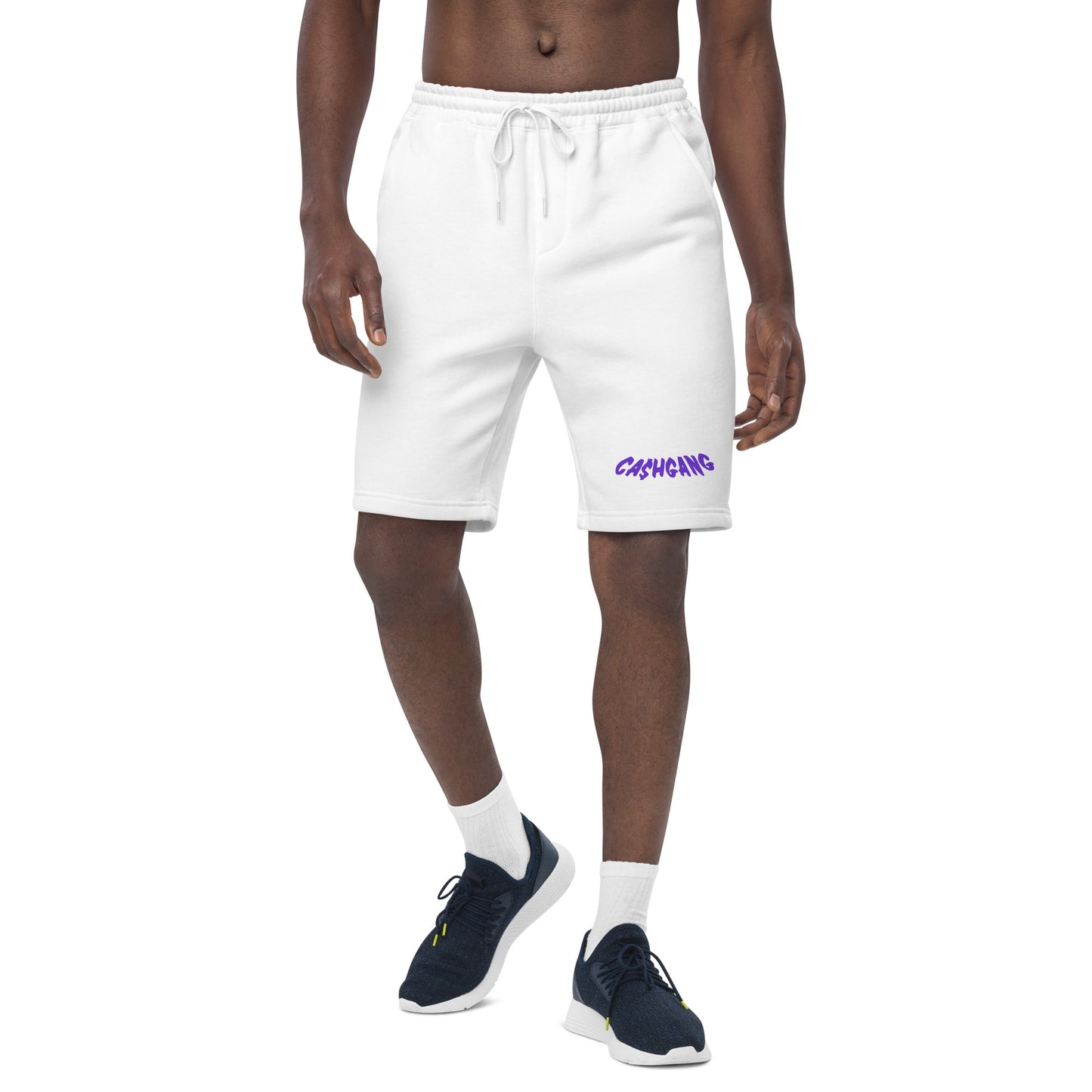 CA$HGANG Purple Men's fleece shorts