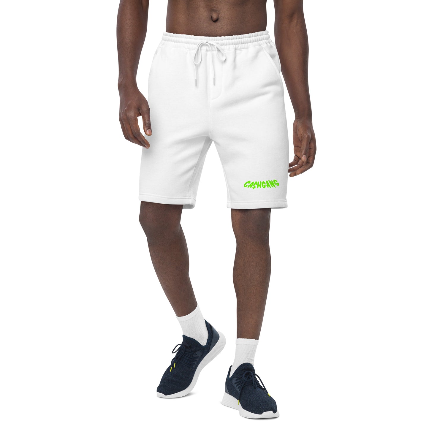 CA$HGANG Green Men's fleece shorts